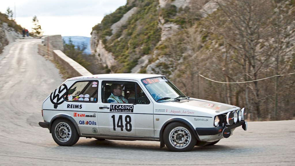 Kim Kjærsgaard Frandsen startede tirsdagens første specialprøve i dagslys
(Foto: rallypics.dk)